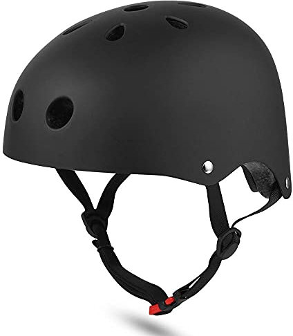 SCOOTISFACTION Original Helm Ergonomisch für Elektroroller Fahrrad Skateboard Xiaomi Pure Ninebot Kaboo Kugoo (Schwarz, Klein)