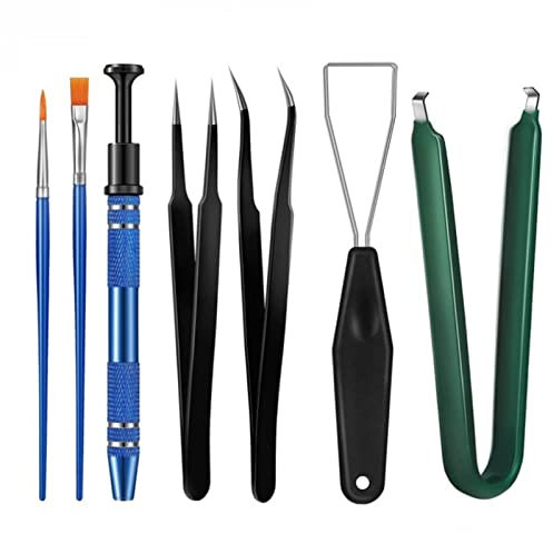 M/E 7 pcs Keyboard Lube Switch Puller Kits, Computer Keyboard Extractor, Lube Station Keycap Puller Remover for Mechanical Keyboard Key Switch Stem Holder Switches Keyboard Cleaner Clean Kits