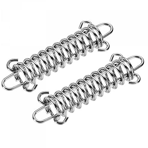sourcing map 2 Stück Zelt Feder Schnalle 90x30mm Schwerer Typ Edelstahl Seilspanner Zubehör für Markise Zeltplanen Drahtgestelle