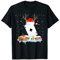Lustiger Poker mit Rentier-Mütze, Poker T-Shirt