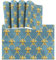 4 Pcs Set De Table Motif Fleur De Lys Doré Tapis De Table Résistant À La Chaleur Napperons De Table Antidérapant Set De Table Enfant, pour Famille, Table À Manger, 45X30Cm