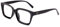 Amorays Occhiali da Lettura Oversize Square Frame Vintage con Anti Luce Blu Lenti Occhiali Presbiopia Lettori per Donna Uomo 6561（Nero,+1.50）