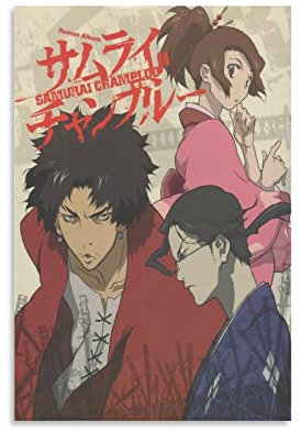BBZL Samurai Champloo Poster, Leinwandkunst, dekorativer Gemälde, Bilddruck, moderne Familie, Jungen, Mädchen, Schlafzimmer, Wohnzimmer, Dekoration, Wanddekoration, Poster, 30 x 45 cm