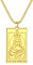 LUTAKU Halskette mit Tarotkarten-Anhänger für Damen und Herren, Edelstahl, Mond, Sonne, Stern, Tarot-Schmuck, beste Freundin, Geschenk, 60 cm, Edelstahl