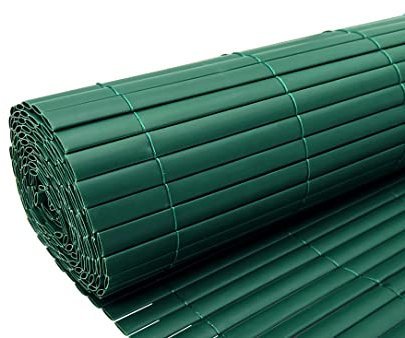 PVC-Sichtschutzmatte für Balkon und Garten | Wind- und Blickschutz | Witterungsbeständig | Grün | UV-stabil | Schimmelresistent | Lichtecht | Leichte Befestigung | B x H: 300 x 120 cm