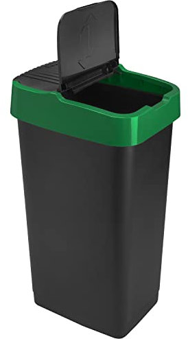 Sterling Ventures HDR Push Up Recycle Bin (Green 60L)