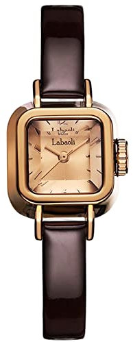 rorios Damen Klassisch Rechteck Uhr Wasserdicht Analog Quarz Uhr Retro Chiffres Romains Damenuhr Einfachheit Edelstahl Armband Uhr für Frauen