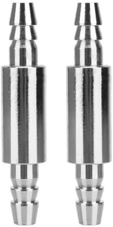 MiOYOOW Lot de 2 valves anti-retour pour aquarium - Anti-retour - Régulateur de CO2 - Inoxydable - Clapet anti-retour CO2 pour aquarium