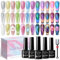 SUPWEE Moonlight Cat Eye UV-Gel-Nagellack Set, Cat Magnetisch Eye Gel Nagellack mit 1 Magnet Auroras Glitzer Katzenaugen Magnetisch Maniküre für Nail Art Salon Gellack 12 Farben