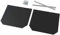 Coppia Paraspruzzi Camion Furgoni in PVC Nero Neutro Universale 45 x 35 completo di aste e bulloni fisaggio