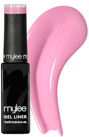 Mylee Liner Gel Nail Polish 7ml [Candy Girl] With Built-In Nail Art Brush - UV/LED Soak-Off Nail Art Manicure Pedicure for Professional, Salon & Home Use - Long Lasting & Easy to Apply