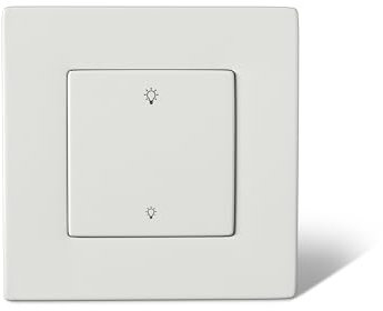 Amazon Basics Smarter Dimmschalter, 1-Wege, geeignet für Alexa, Neutraler Draht erforderlich, kein Hub nötig, 8 X 8 X 3,6 cm, 1 Stück, Weiß