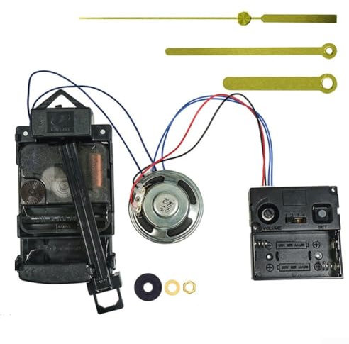 Quarz-Pendeluhr-Uhrwerk-Reparaturteile mit Glockenspieluhr Horn, Melodie-Mechanismus-Uhr-Set, Quarz-Pendelantrieb, DIY-Zubehör (B)