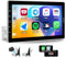 [Upgrade] CAMECHO 1 DIN Autoradio mit YouTube Wireless Carplay,Radio mit 10 Zoll IPS Bildschirm (einstellbar) Bluetooth5.0,FM/AM/Mirror Link/USB/AUX