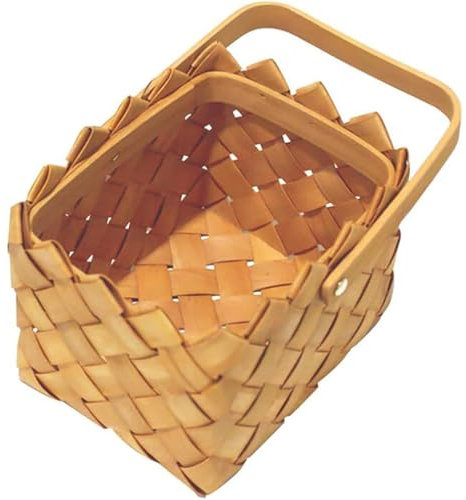 XZDEAIR MINI -Picnic -Hauser Outdoor, Weiden Weiden Picknickkorb, Obstaufbewahrungskörbe Küchenwerkzeug, Einkaufsaufbewahrungsbehälter