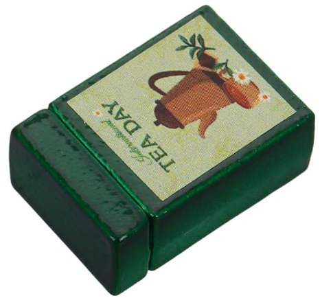 Toyvian Miniature Tea Canister Dollhouse Storage Box Accessoire Décoratif De Cuisine Miniature avec Détails Intriqués Et Artisanat Précis pour Maison De Poupée