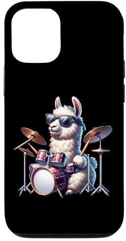 Lama Con Occhiali Suona La Batteria Custodia per iPhone 12/12 Pro