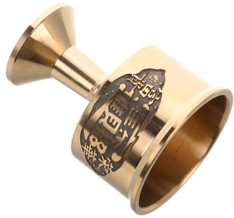TOPPERFUN coppa dell'acqua santa ciotola per offerte in ottone bicchiere da cocktail calice medievale tazza di calice di vino arredamento rinascimentale coppa medievale D'oro