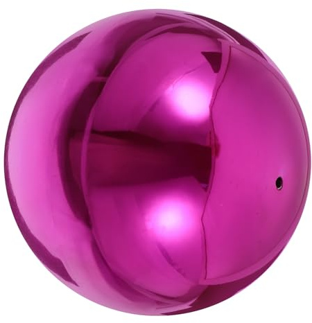 Edelstahlkugel 120mm Lila Hochglanzpoliert, Spiegelreflex für Garten | Gartendeko Kugeln für Draußen, Leicht und Tragbar, Dekorativ für Fotografie