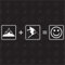 speedwerk-motorwear Berge + Ski = Smile - Sticker