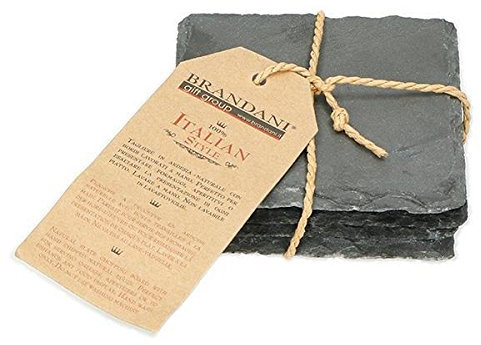 Brandani 53089 tagliere con 4 cheese marker in ardesia