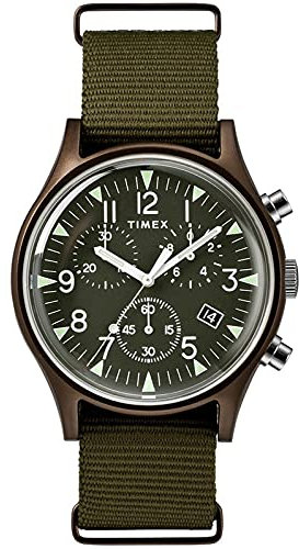 Timex Men's Chronograph Quarz Uhr mit Textil Armband TW2R67800