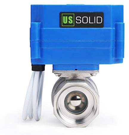 U.S. Solid 1 Motorkugelhahn DN25 Edelstahl Elektrische Zonenventil, 9-24V AC/DC, 3 Drähte, Standardport