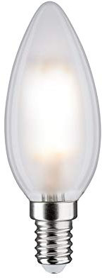 Paulmann 28727 LED Lampe Kerze 5W dimmbar Leuchtmittel Matt, Weiß Beleuchtung Kunststoff Licht 4000K E14