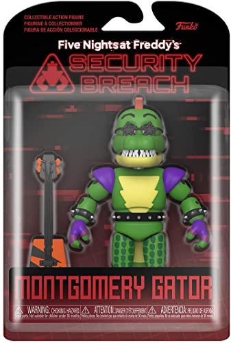 Funko Action Figure: Five Nights at Freddy's (FNAF) - PizzaPlex - Montgomery Gator - FNAF Pizza Simulator - Sammlerstück - Geschenkidee - Offizielle Handelswaren - Für Jungen, Mädchen & Kinder