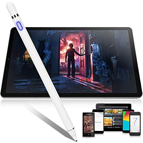 Exliy Universal Stylus,Stylus Touch Screen Pens for All Touch Screens Cell Phones, Tablets, Laptops,Digital Pencil Active Pens(White)