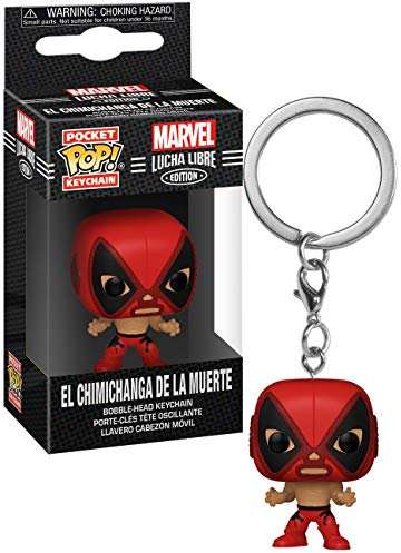 Funko Marvel Luchadores Deadpool - Marvel Luchadores - Xmen - Porte-clés - Mini-Figurine en Vinyle à Collectionner Porte-clés Fantaisie - Cadeau de Noël - Idée de Cadeau - Produits Officiels