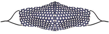 Dilara PREMIUM Seidenmasken Mundschutz mit Motiv in verstellbarer Größe waschbar - Gesicht Maske verstellbar aus Seide Stoff mit Nasenbügel SOFORT lieferbar (Gepunktet)
