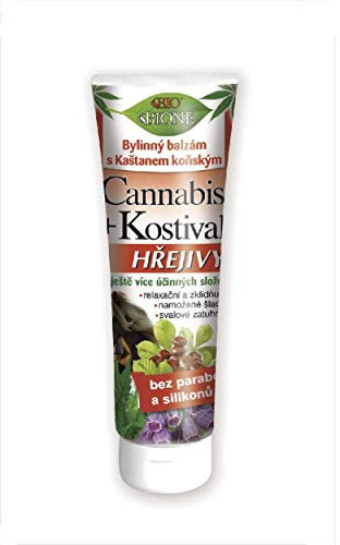 BIONE Kräuter Hanfbalsam mit Beinwell wärmende Salbe 200 ml für Muskel, Gelenke und Rücken - Balsam für Erwachsene Frauen