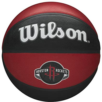 Wilson Basketball NBA TEAM TRIBUTE, HOUSTON ROCKETS, Outdoor, Gummi, Größe: 7