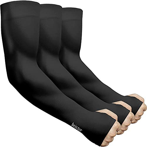 beister 3 Paar Ärmlinge Damen Herren UV-Schutz Kühler Arm Ärmel Arm Sleeves für Radsport Golf für Frauen Männer Schutz alle Outdoor Aktivitäten