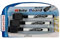 Seal and Store Black Magnetic Dry Wipe Markers Whiteboard Pens with Eraser - 3 Pack