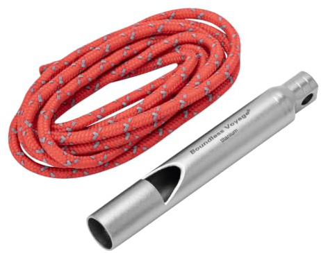 iBasingo Titan Notfallpfeife 1 Pack 120dB Laut Trillerpfeife Ti9010O