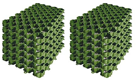 ACO Self® 586x386x38mm Rasenwabe Set 12 Stück Rasengitter Rasenplatte Gitter für Rasen