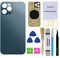 Perzework OEM Rear Back Glass Replacement (Pacific Blue) Compatible with iPhone 12 pro max 6.7 inches All Carriers with Pre-Installed Adhesive and Repairing Tool Kits