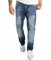 Rock Creek Herren Jeans Comfort Fit Stretch Jeans Männerhose Herrenjeans Denim Hosen Herrenhose Straight Cut Stonewashed RC-2358 Blau W44 L34