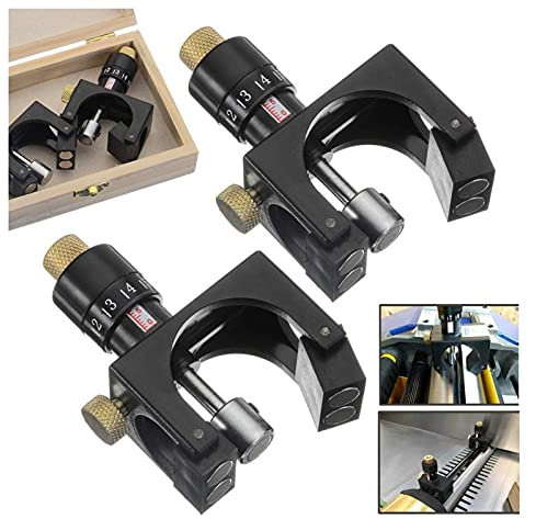 Ausrüstung 2 stücke Holzholzer Jointer Messer Einstellung Jig Hobel Holzbearbeitung Cutter Aligner ABS-Kunststoff mit Magnetmaterial