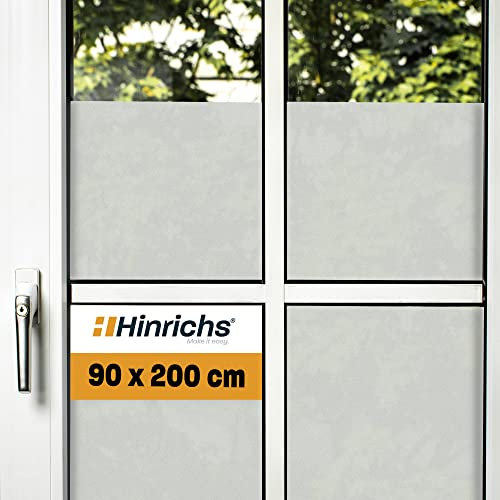 Hinrichs Vinilos Adhesivos para Cristales 90x200cm - Vinilo Translúcido Mate para Vidrios, Espejos y Ventanas.