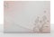 Design-Schreibtischunterlage White Flowers aus Papier DIN A2 | mit extra Kalender-/Notizblatt 2024 und 2025 | Notiz Unterlage | Abreissblock