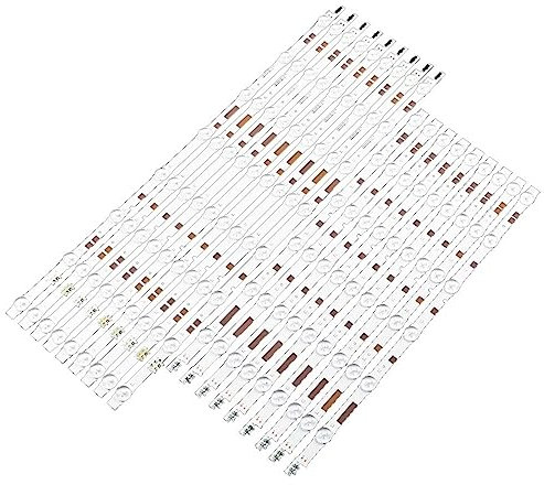 HABITZ 9 par/Set 3V 2W Tira de TV for retroiluminación Led Compatible for Samsung 55 Pulgadas V5DR_550SCA_L0 UA55JS7200 UN55JS7000 55JS7200 UE55JU6800 UE55JU6870