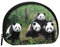 Porte-monnaie portable imprimé sur toute la largeur pour haltérophilie, pratique pour un usage quotidien, Adorable panda, Taille unique, Pochette à monnaie