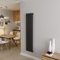 Acezanble∣Oval Column Radiator 1600x354mm Vertical Radiator Black Single Column Central Heating Radiators Modern Designer Radiators