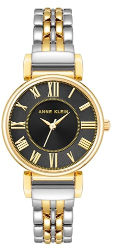 Anne Klein Women's Bracelet Watch, Two-Tone/Black