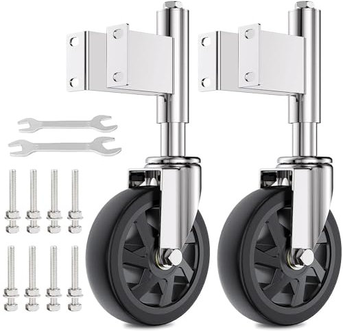 COOWOO Federbelastete Torrollen 150 mm Robustes Hardware Stahltüren bis zu 300KG tragen für den Einsatz auf dem Bauernhof, im Anwesen und zu Hause(2 Stück)