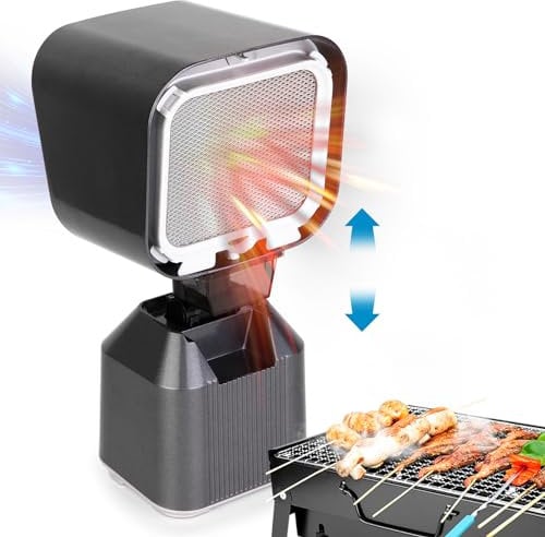 Campana extractora portátil, extractor con ventilador de drenaje de 2 posiciones, filtro de aluminio extraíble, taza de recogida de aceite para Barbacoa de interior, Olla caliente