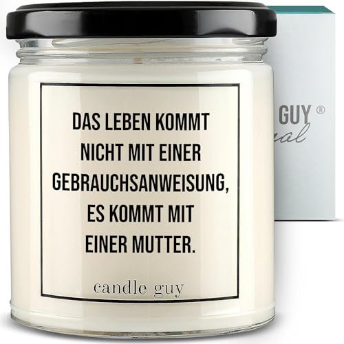 candle guy Duftkerze im Glas [Brennzeit 70h] - Duft-Kerze handgemacht mit Spruch | Freches Geschenk für Frauen, Freundin, Geburtstag | 100% Sojawachs, schöne natürliche Düfte mit ätherischem Öl